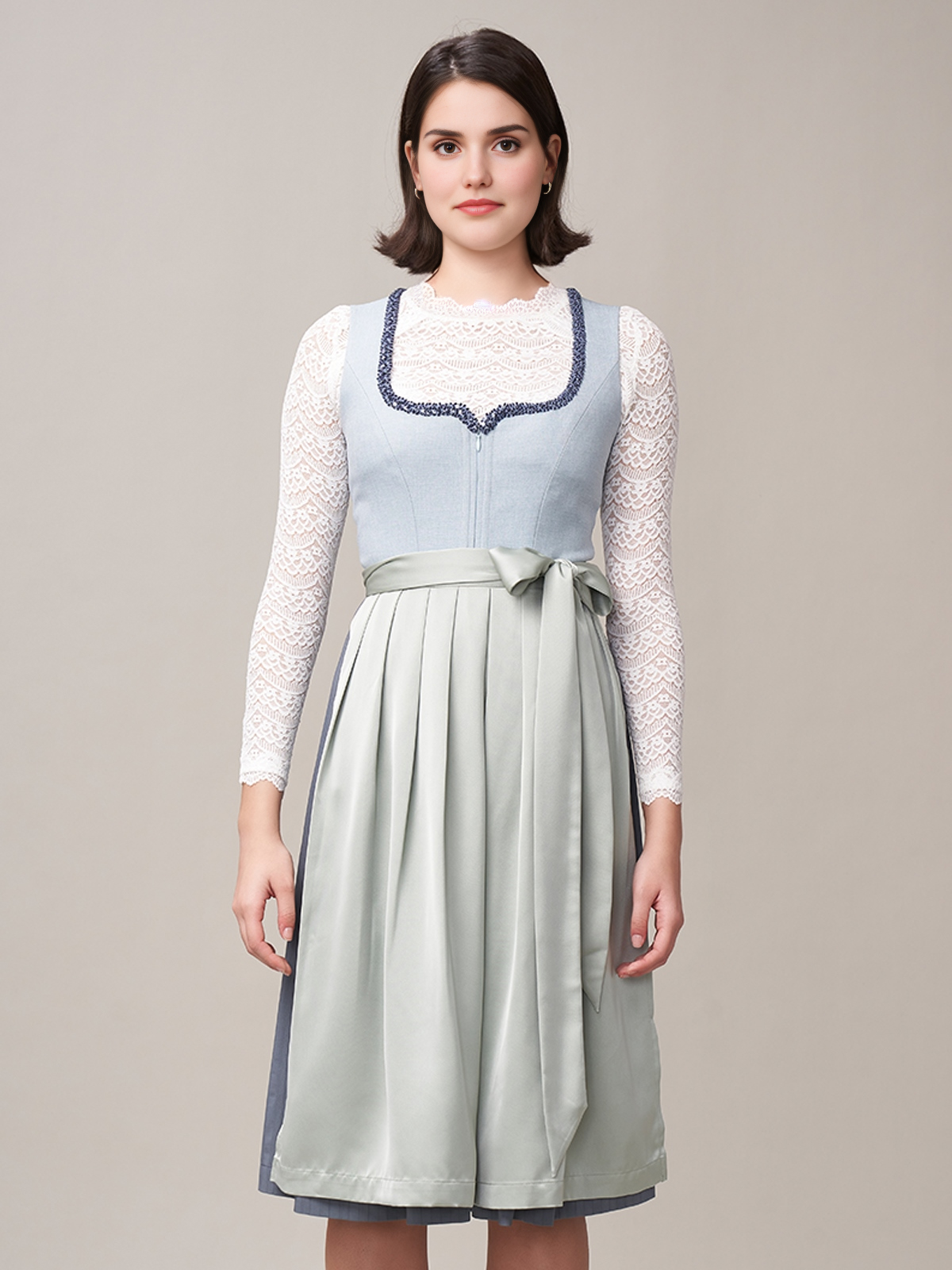 Modernes blaues Dirndl von Ehreer