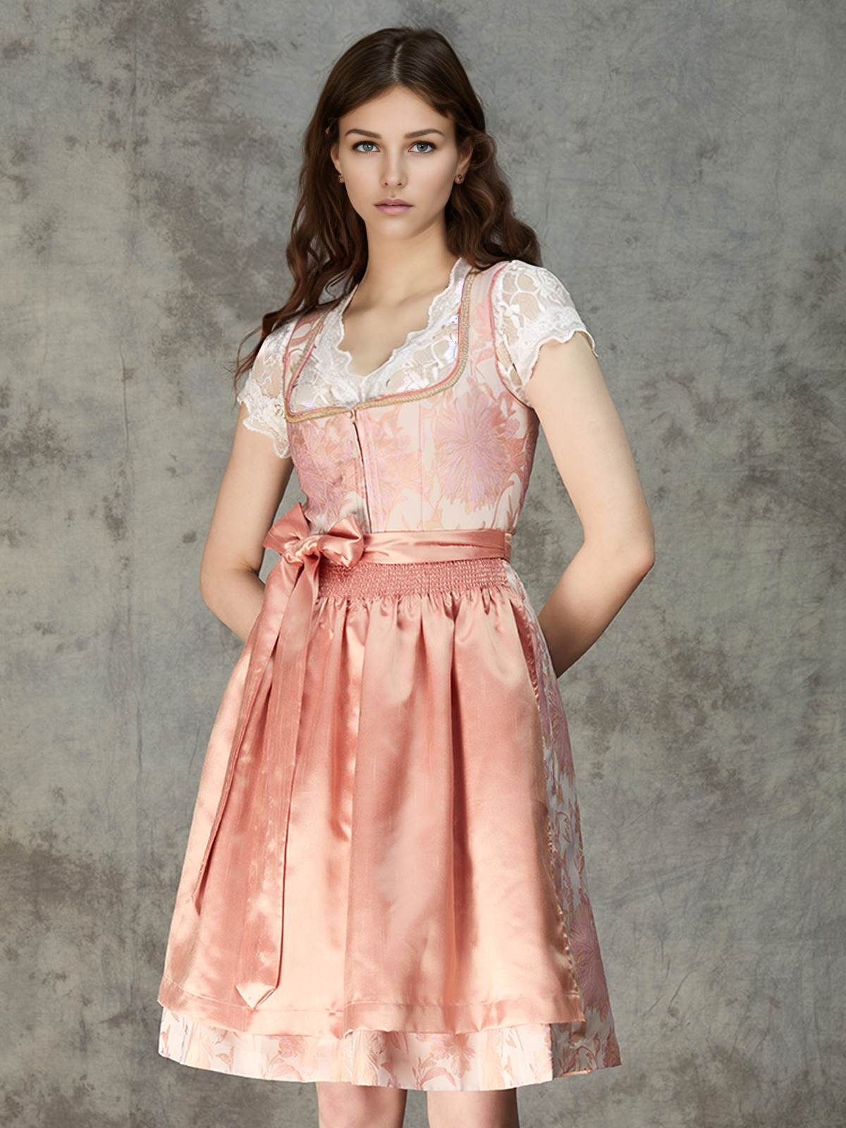 Dirndl in Blau und Grün