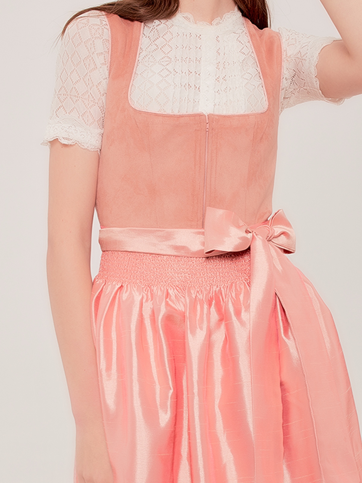 Dirndl Blau Hochgeschlossen