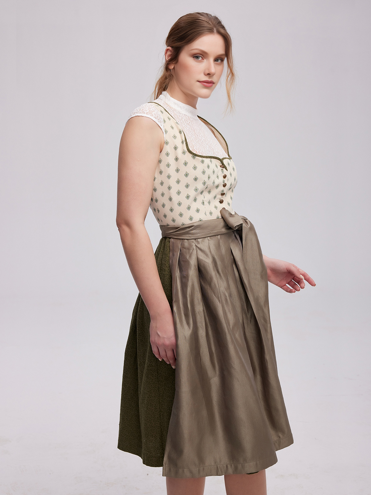 Dirndlbluse in Gelb