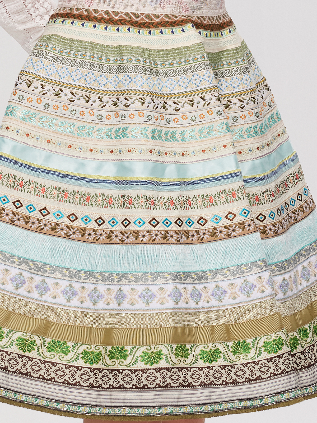 Bluse Dirndl Langarm in Grün