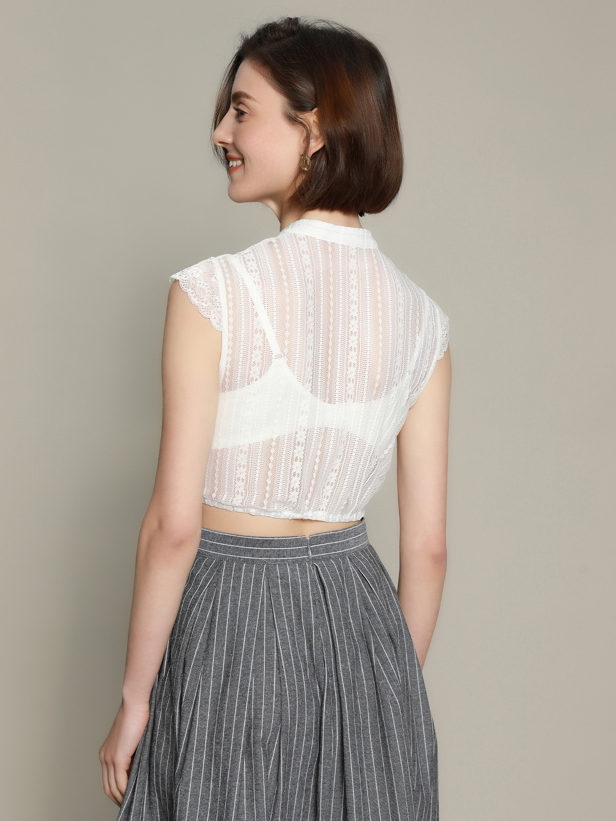 Dirndlbluse in Weiß